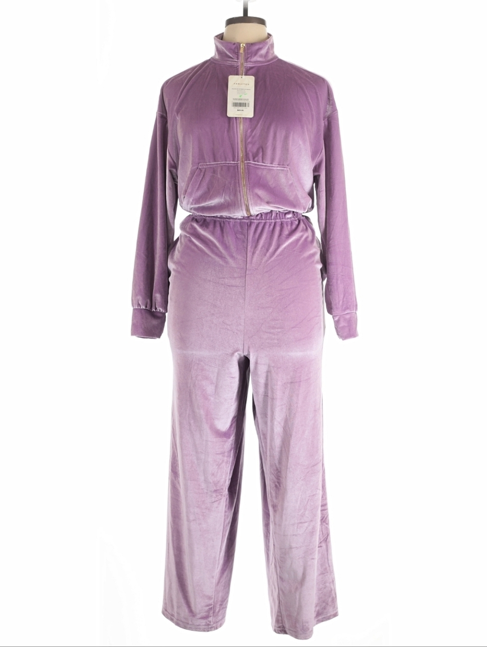 Fabletics Lilac Velour Lounge Pants NWT